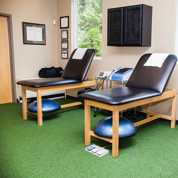 Treatment tables at our Kennesaw chiropractic office