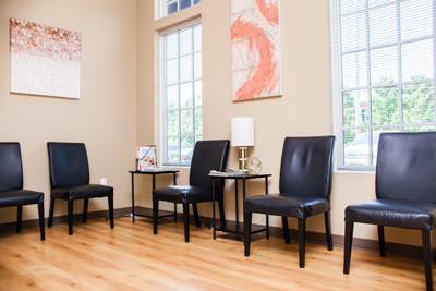 Waiting area of Kennesaw chiropractor's office